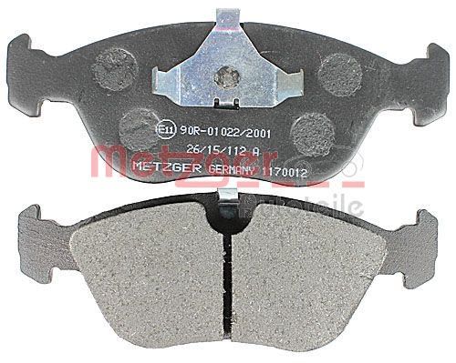 METZGER 1170012 Bremsbelagsatz, Scheibenbremse